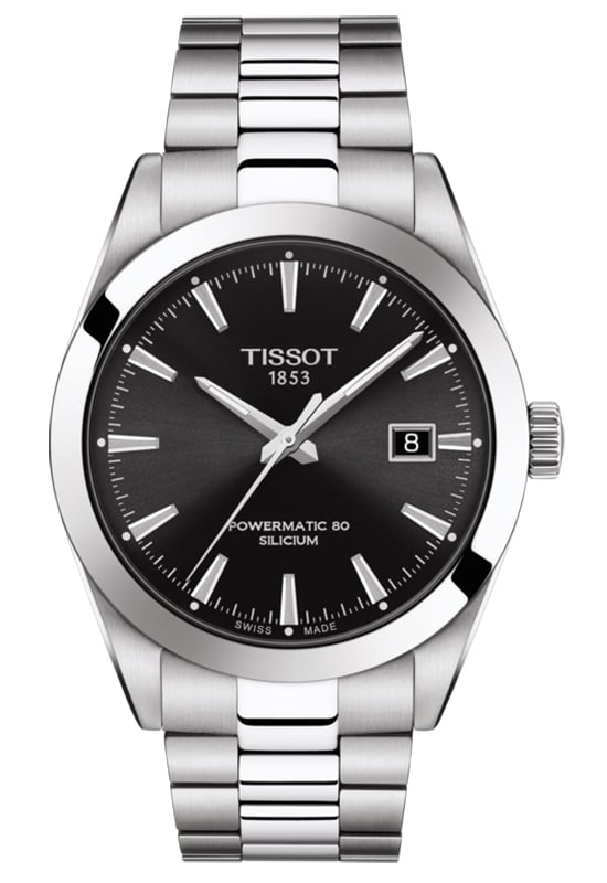 TISSOT 自動巻き時計 ステンレススチール Tissot Powermatic 80 Silicium Mens Watch T1274071105100