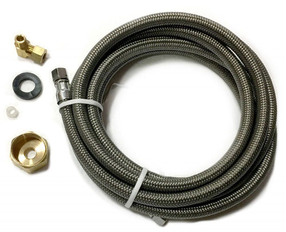 ULine Braided Water Supply Line Kit ULAWATERHOOKUP