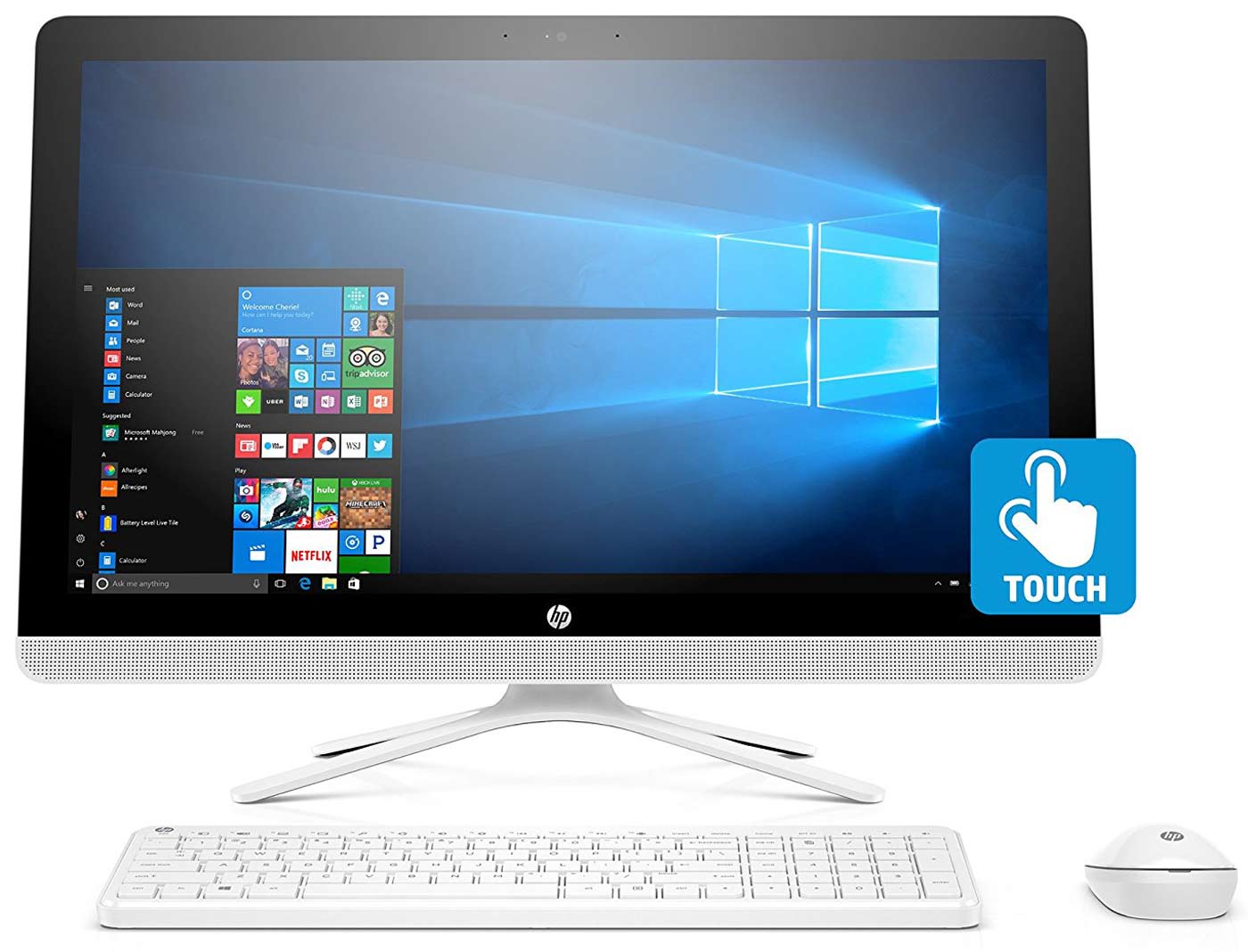 HP AllInOne Black Desktop Computer 24G230