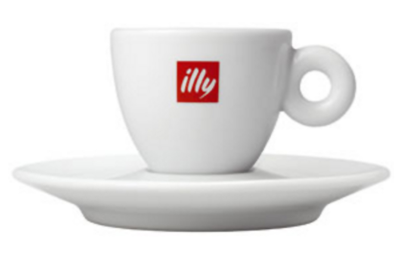 illy Logo White Espresso Cup And Saucer 2700