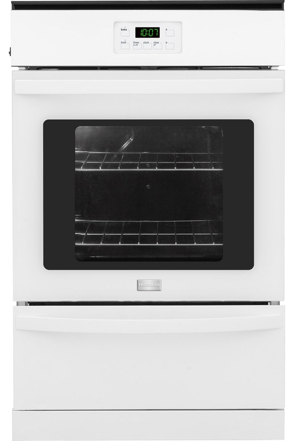 Frigidaire 24" White Single Gas Wall Oven FFGW2415QW