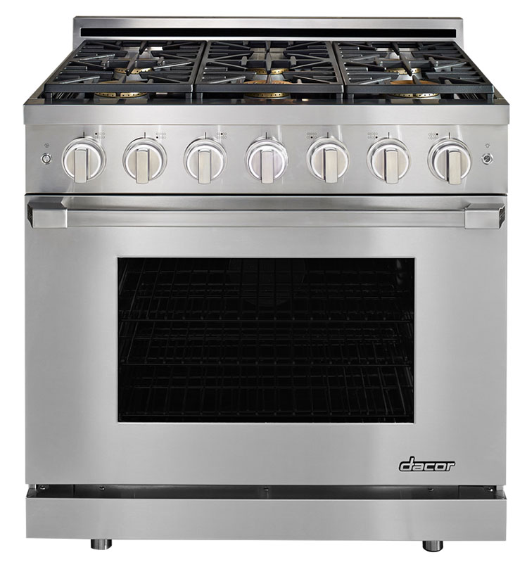 Dacor Heritage 36" Stainless Steel Natural Gas Pro Range HGPR36S/NG