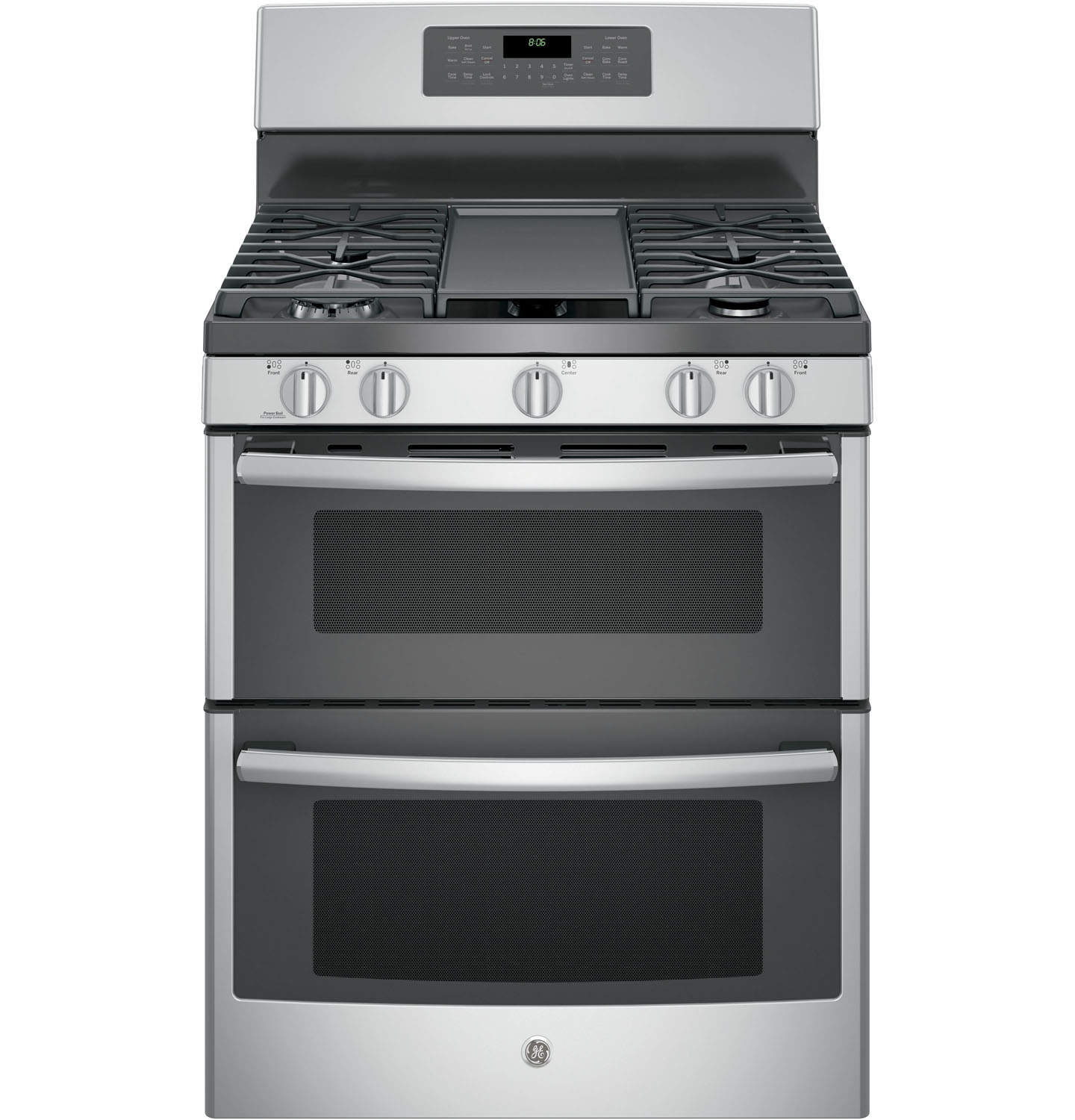 GE 30" Stainless Double Oven Gas Range JGB860SEJSS