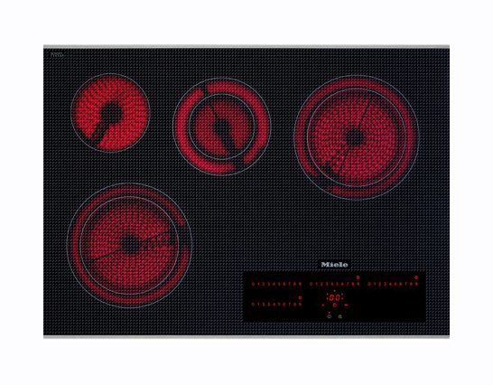 Miele KM 5840 240V 30" Black Electric Cooktop