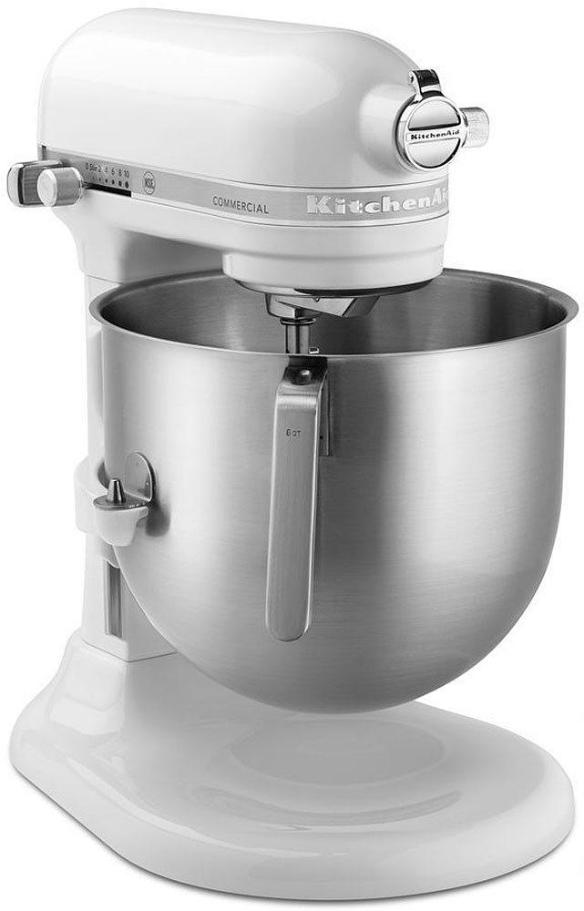 KitchenAid Commercial White 8 Qt Commercial Stand Mixer, White, 16 1/2