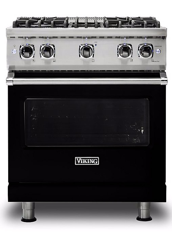 Viking 30" Professional Black Gas Range VGR5304BBK