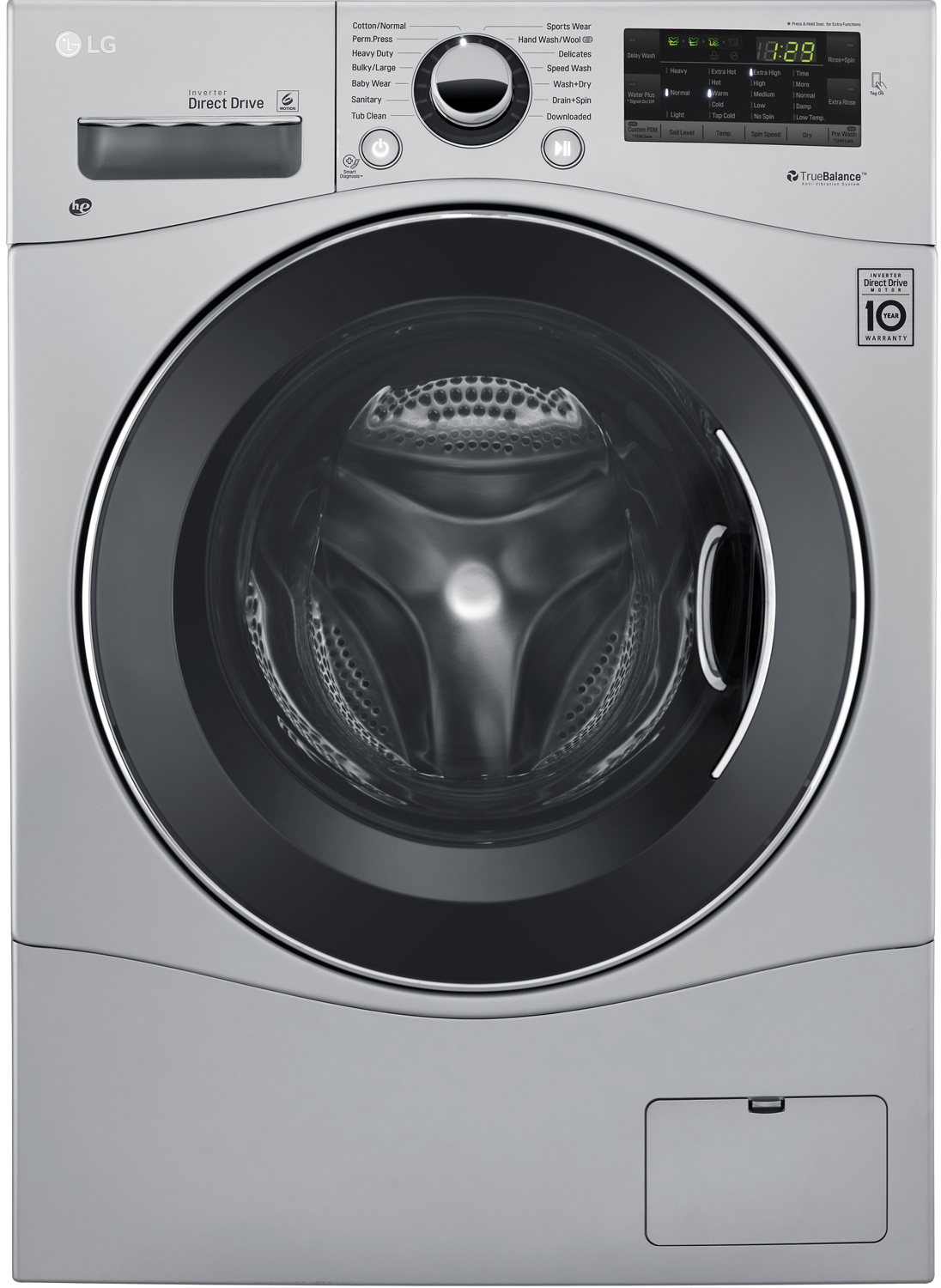 LG Silver All-In-One Washer And Dryer Combo