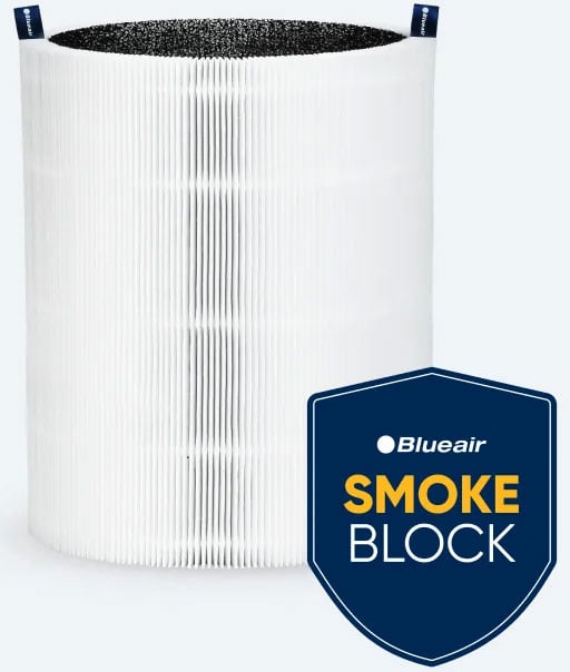 Blueair Blue Pure 411i Max Filter With SmokeBlock in White