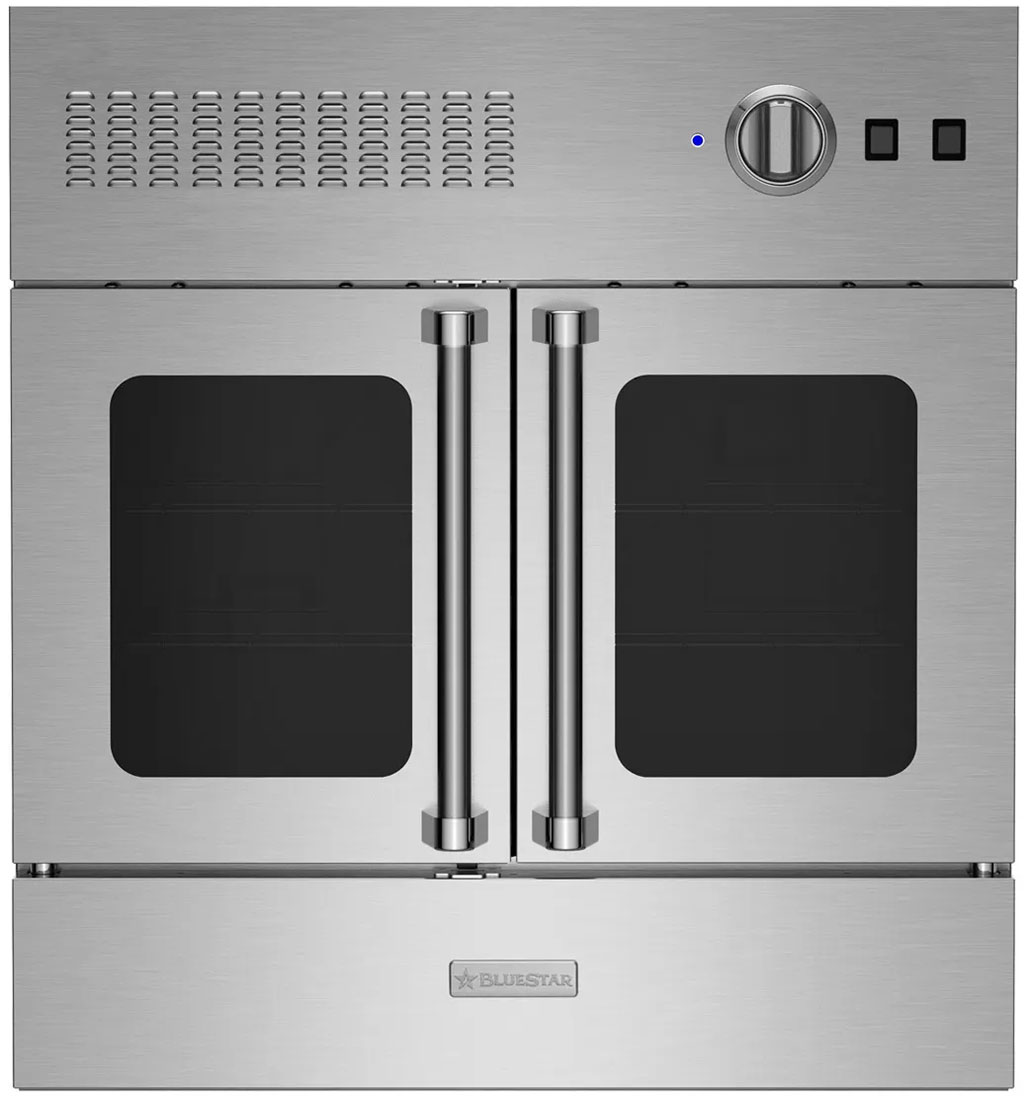 BlueStar 30-Inch Gas Wall Oven with French Doors in Stainless Steel - BWO30AGSV2