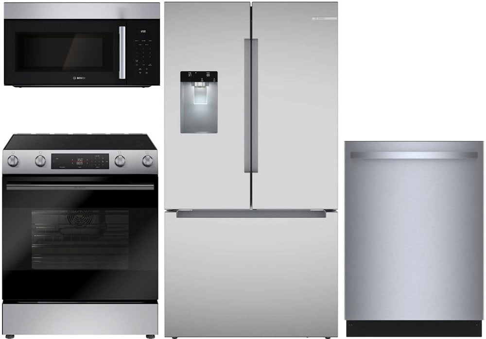 Bosch Stainless French Door Refrigerator & Electric Range Package