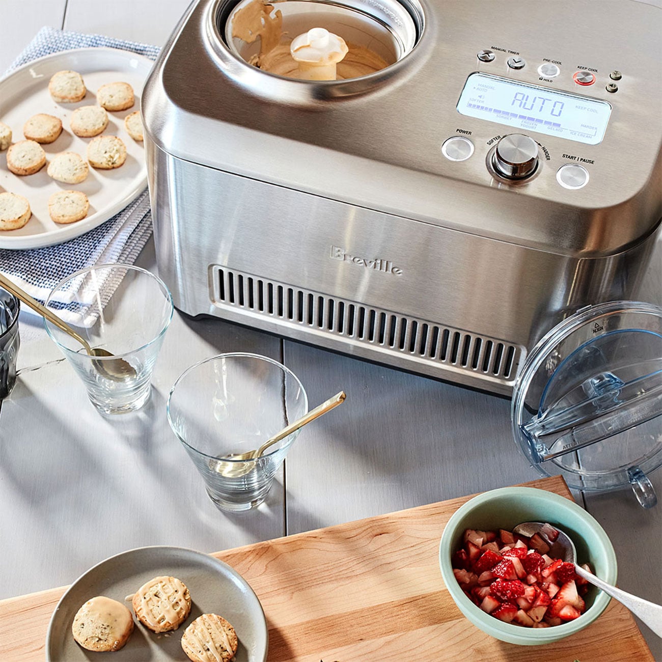 Breville Smart Scoop Stainless Ice Cream Maker | Abt