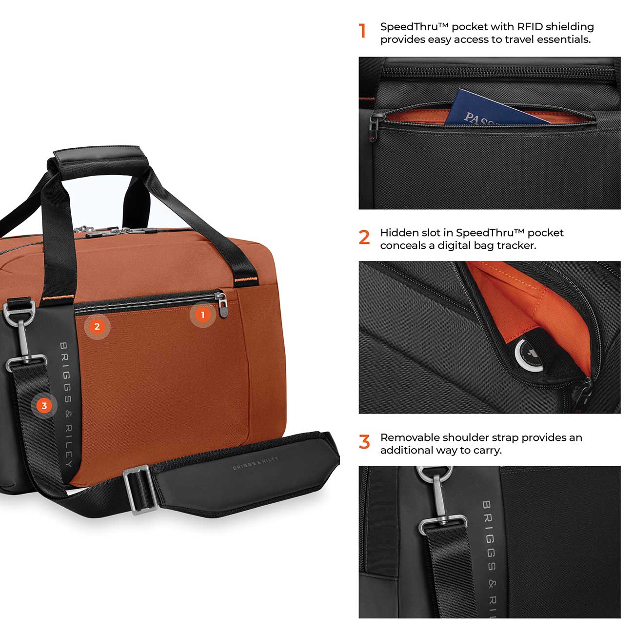 Briggs & Riley Underseat Cabin Bag in Canyon - ZX220-75 | Abt