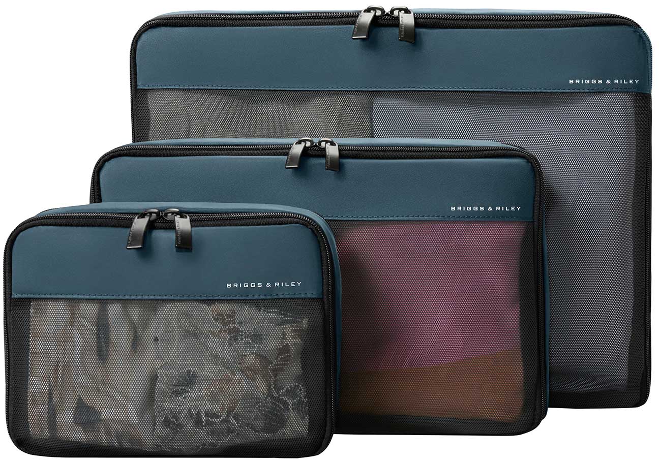 Briggs Riley Travel Essentials Check In Compression Packing Cube Set - Ocean