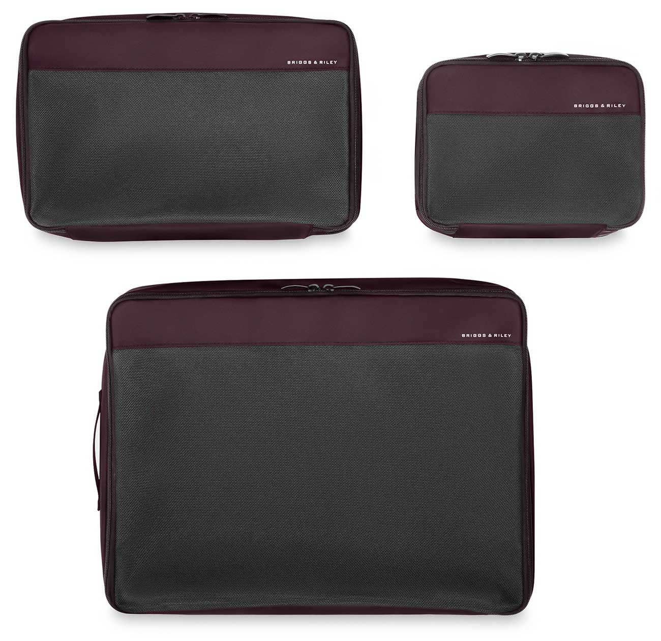 Briggs & Riley Check In Compression Packing Cube Set in Plum - X11264