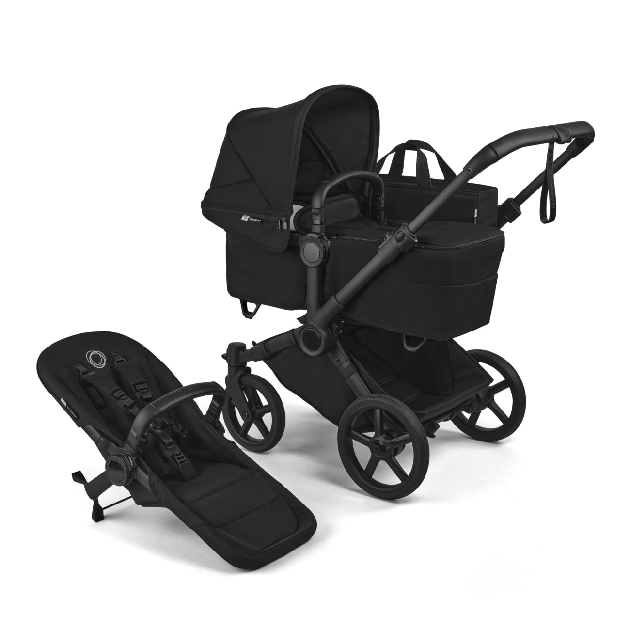 Bugaboo Donkey 6 2-in-1 Stroller, 2026, Black Frame, Heritage Black, Heritage Black