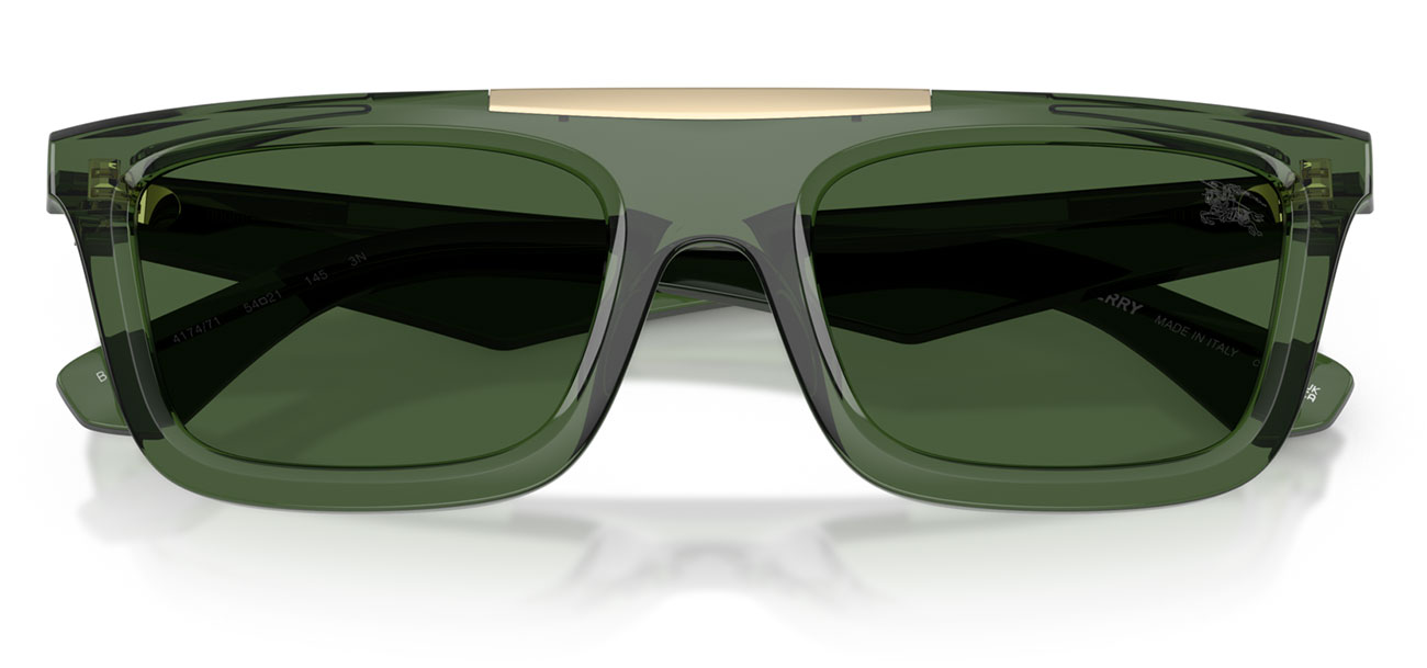 Burberry BE4451U417471 Sunglasses with Dark Green Lenses