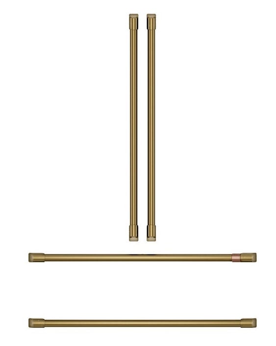 Cafe CXSB4H4PVCG Refrigeration Handle Kit (Refrigerator Not Included) (Brushed Brass)