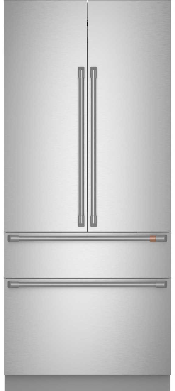 Cafe 20.1 Cu. Ft. French-Door Refrigerator Fully Integrated 36-Inch Wide in Stainless Steel
