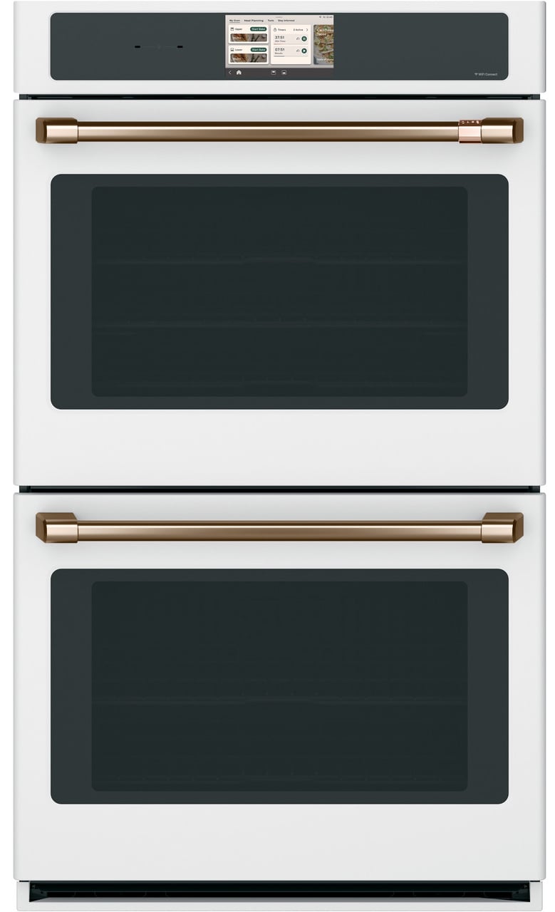 Cafe CTD90DP4ZW2 Professional Series 30 inch Smart Double Wall Oven with 10 cu. ft. Total Capacity, True European Convection, Air Fry Mode, Sabbath Mode (Matte White)