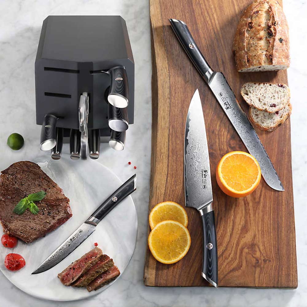 Cangshan Kuro Series 12-Piece Knife Block Set - 504340 | Abt