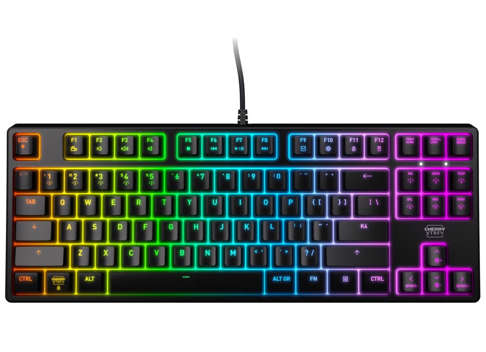 CHERRY XTRFY K4V2 RGB TKL Wired Keyboard - CX-K4V2-RGB-TKL-R-US