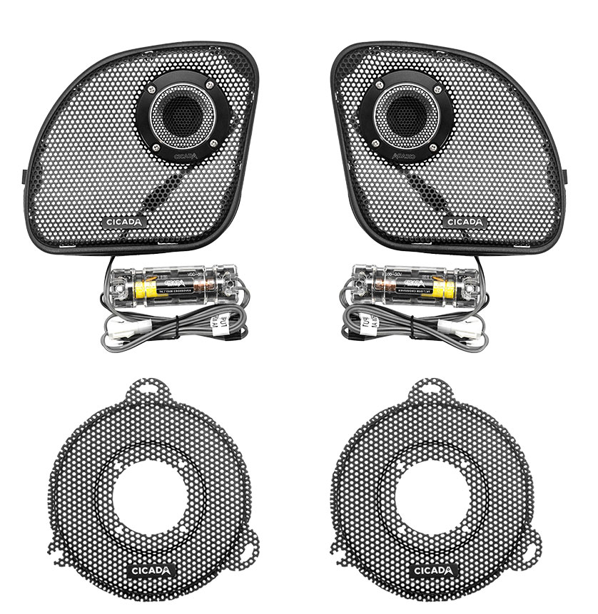 Cicada 6.5-inch Speakers Kit 2014-2023 Harley Davidsons - 14CXK65.2