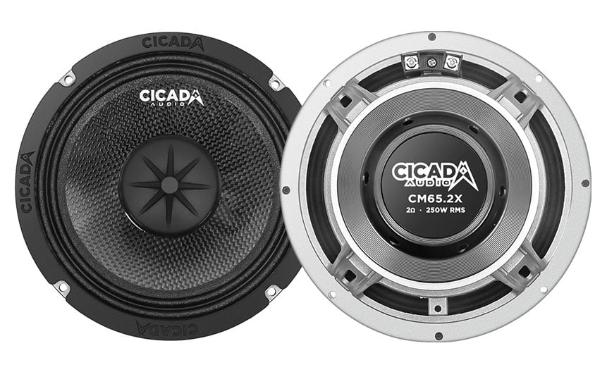 微高レート 5Cザーディクリカ Cicada 6.5-inch Speakers Kit 2014-2023 Harley Davidsons - 14CXK65.2