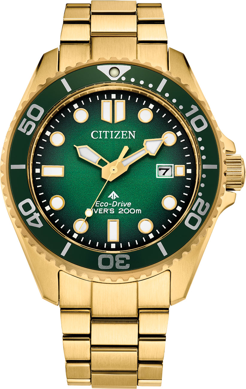 Citizen Promaster Dive Watch 41mm Green | Gold - BN0262-59W