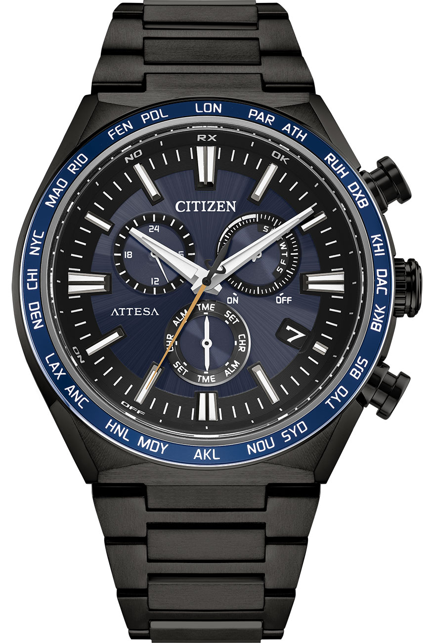 Citizen Attesa Chrono Super Titanium Watch with Azure Dial