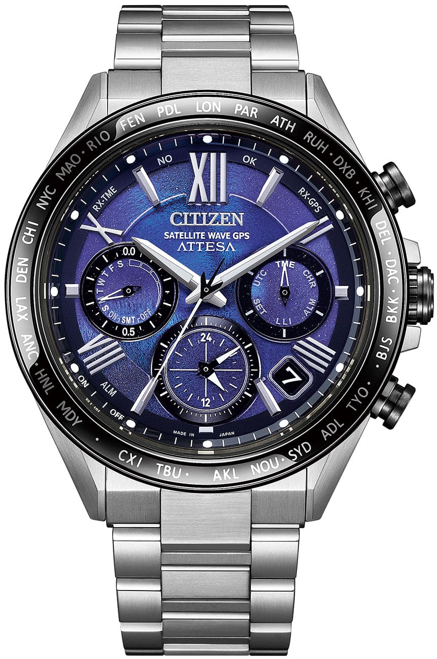 Citizen Attesa 44.6mm LE Watch with Blue Iridescent Dial - CC4075-50L