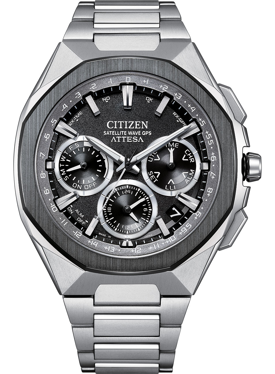 Citizen Attesa Watch 432mm Super Titanium Satellite Timekeeping with Grey Dial 1995$