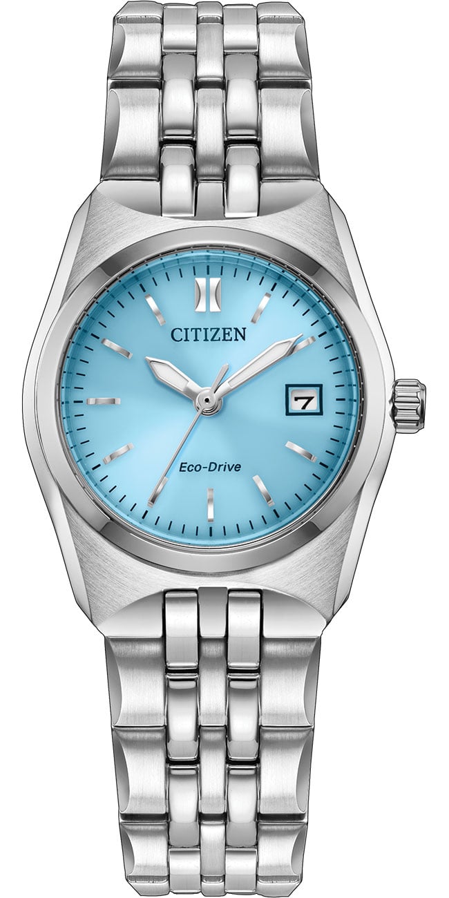 Citizen Eco-Drive Corso Watch 27mm in Blue | SS - EW2291-51L