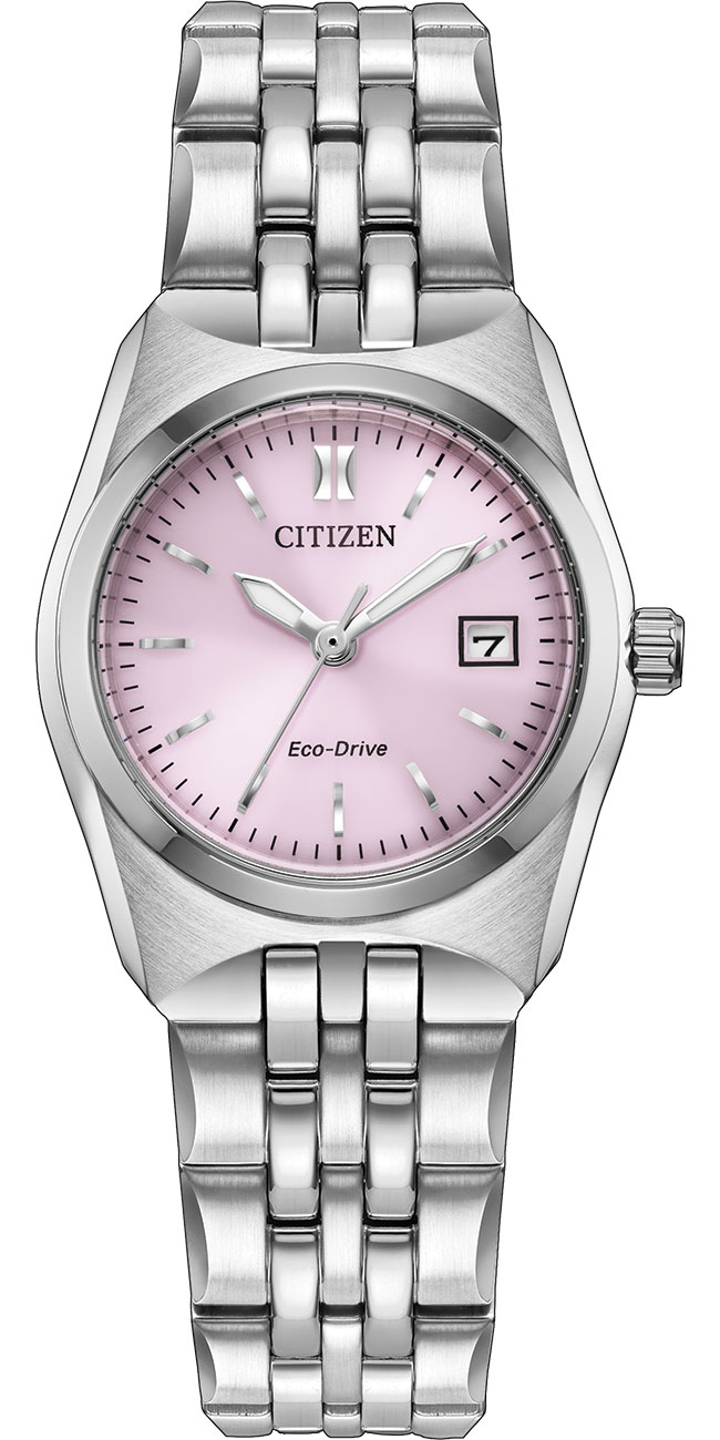 Citizen Eco-Drive Corso Watch 27mm in Pink | SS - EW2291-51X