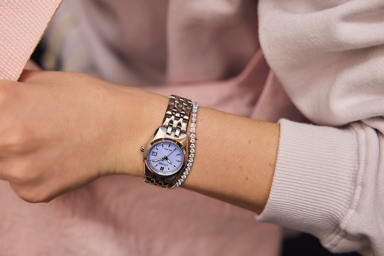 Citizen Eco-Drive Corso Watch 27mm in Purple | SS - EW2291-51Z