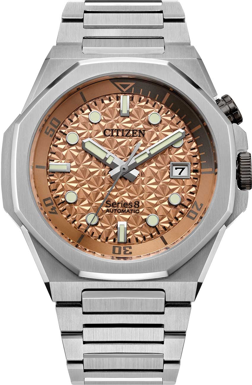 Citizen Series8 890 Watch Automatic 42.6mm with Salmon Dial - NB6066-51W