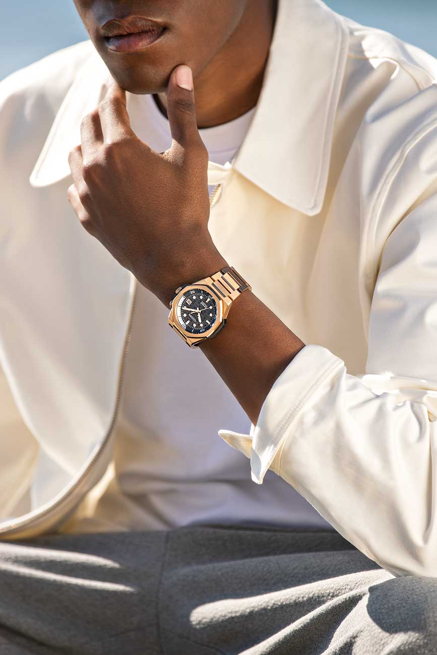 Citizen Series8 890 Automatic Rose Gold Watch with Grey Dial