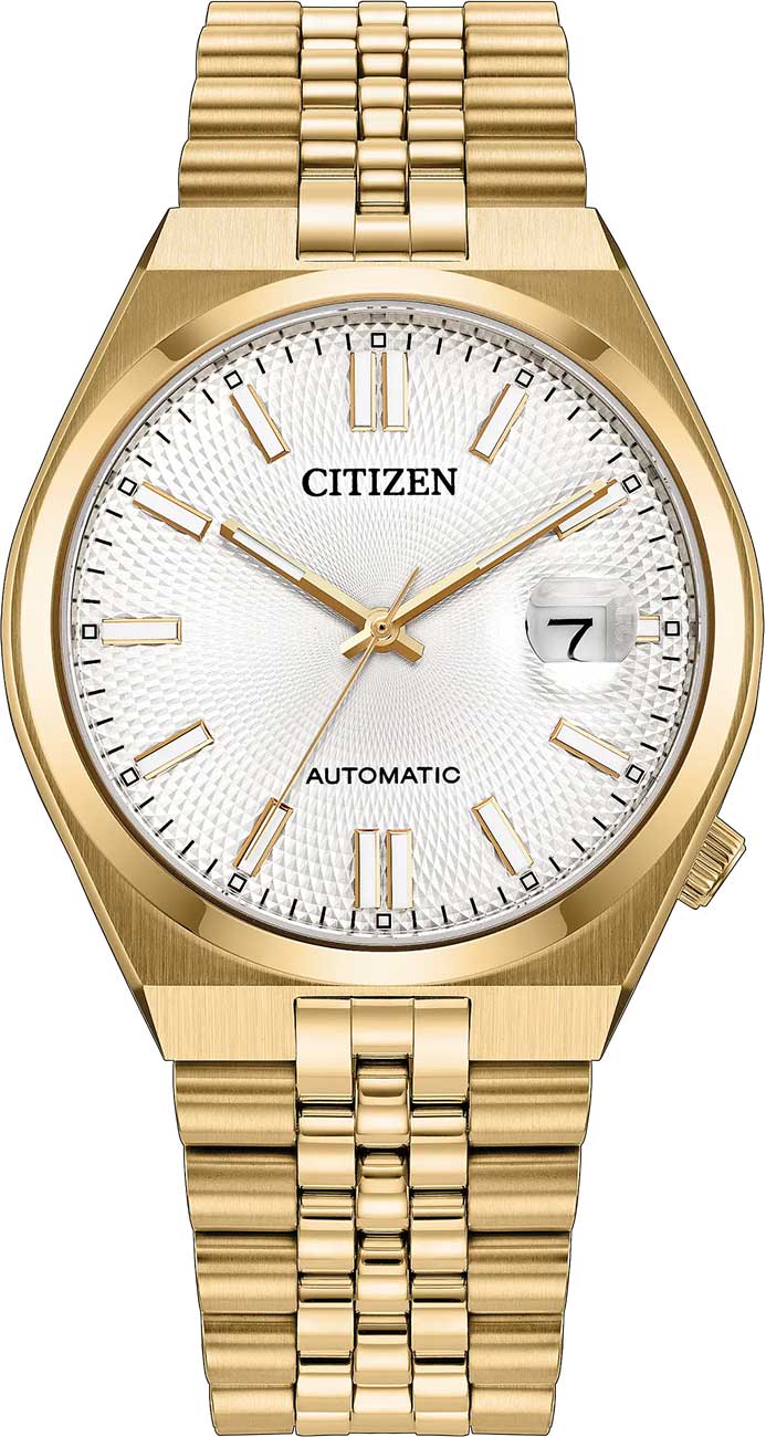 Citizen Unisex Automatic Tsuyosa Gold-Tone Stainless Steel Bracelet Watch 37mm - Gold