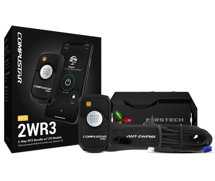 Compustar RF-1WR3-AM 1-Way Remote Upgrade Kit - 800ft Range, Water Resistant (2 Remotes)