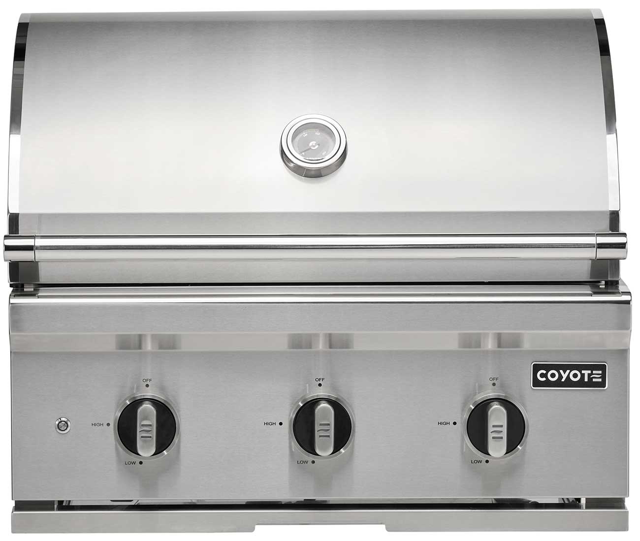 Coyote C-Series Built-In Natural Gas Grill 30-Inch in Stainless Steel