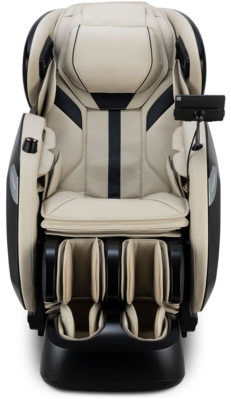 Cozzia Zen Duo Massage Chair in Ivory | Black - CZ-650-3029