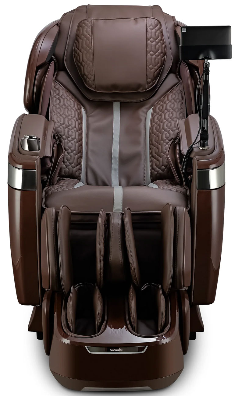 Cozzia Qi XE Pro Duo Massage Chair in Chocolate/Chocolate