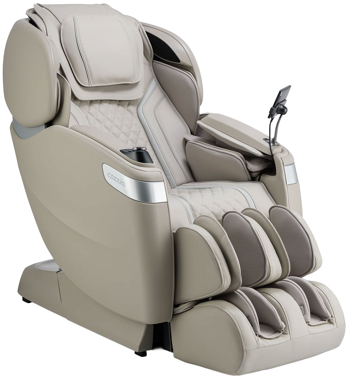 Cozzia Qi SE Duo Massage Chair in Quartz | Stone