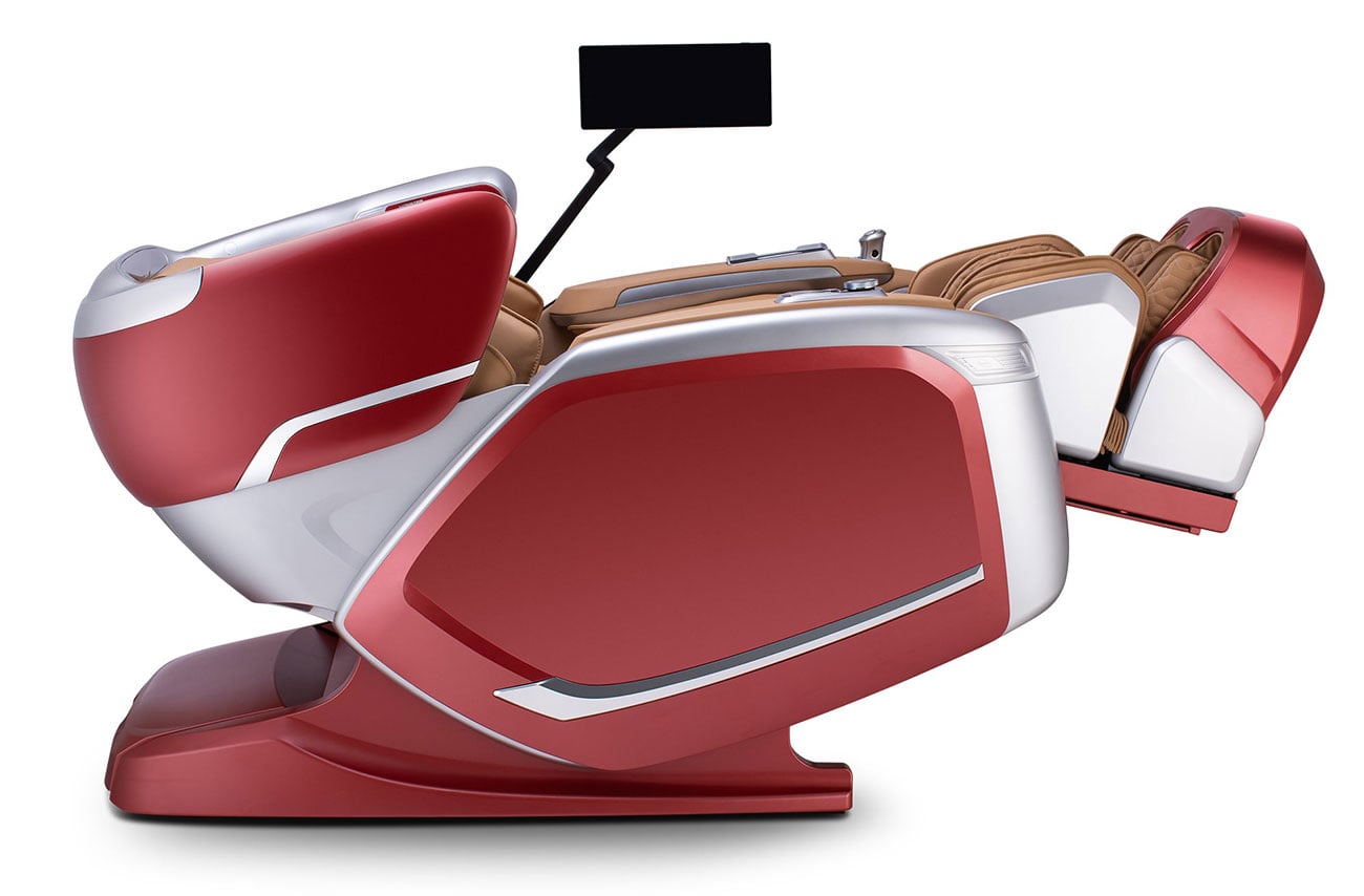 Chisa Cozzia Quantum Massage Chair in Scarlet|Silver - CZ-800-9398
