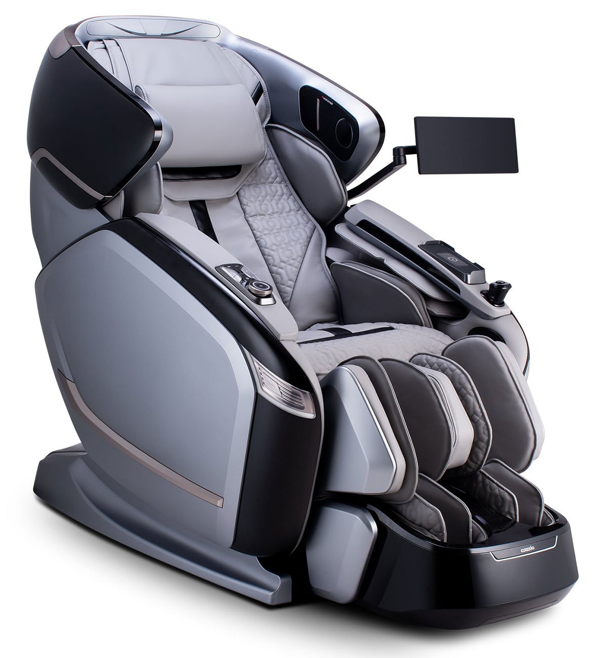 Cozzia Quantum Massage Chair in Silver|Matte Black - CZ-800-9829