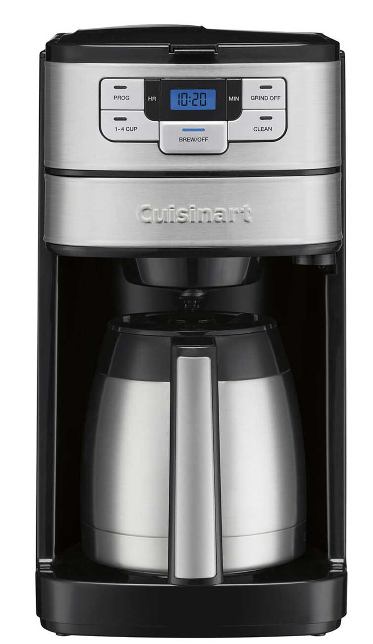 Cuisinart Automatic Grind & Brew 10-Cup Coffee Maker in Stainless Steel