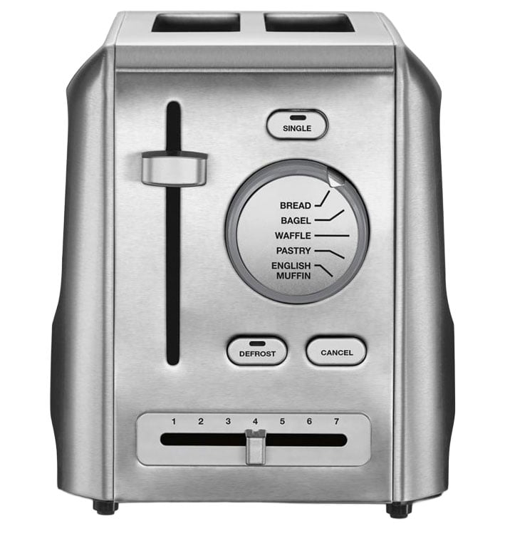 Cuisinart 2 Slice Custom Select Toaster in Stainless Steel