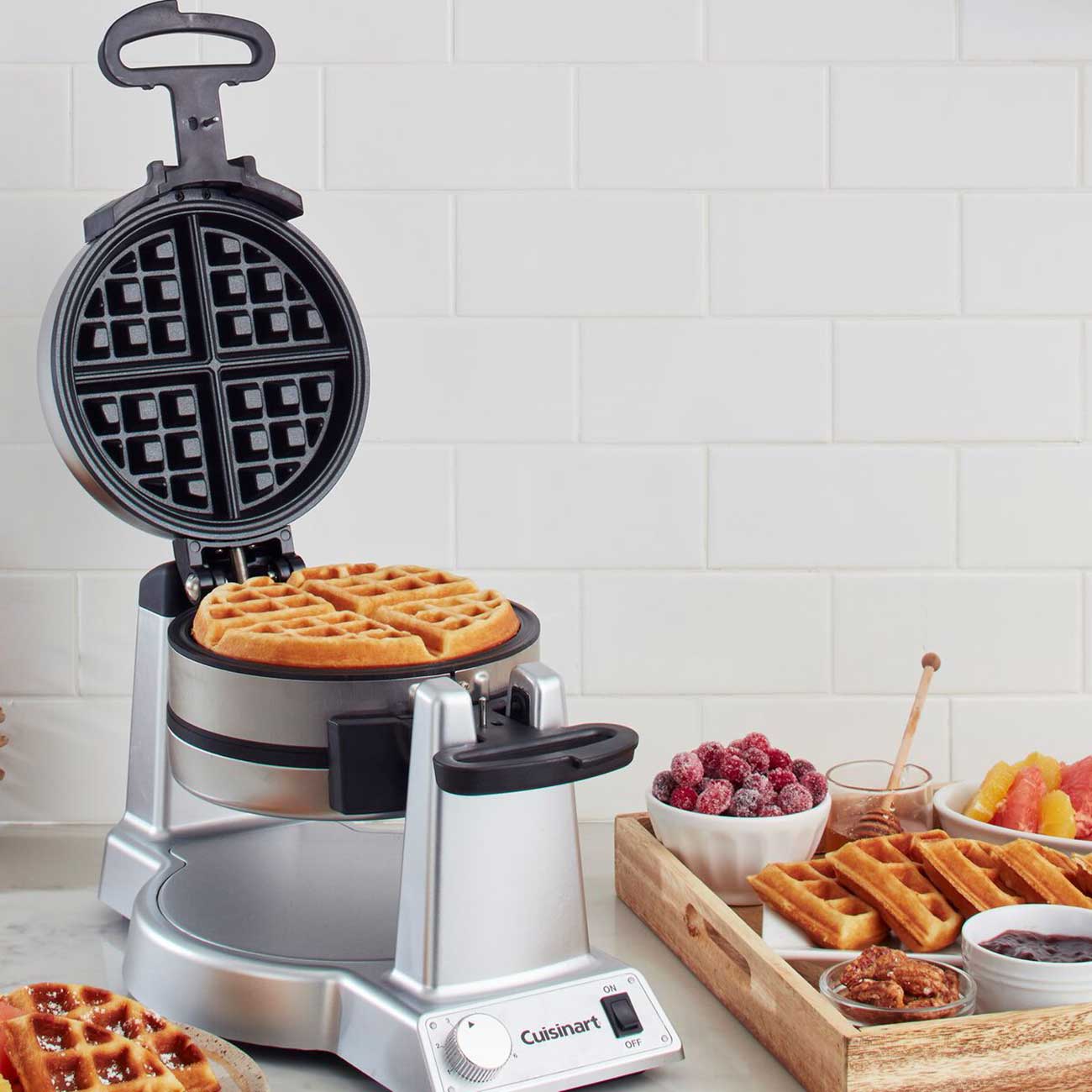 Cuisinart Double Flip Belgian Waffle Maker - WAFF40NAS | Abt