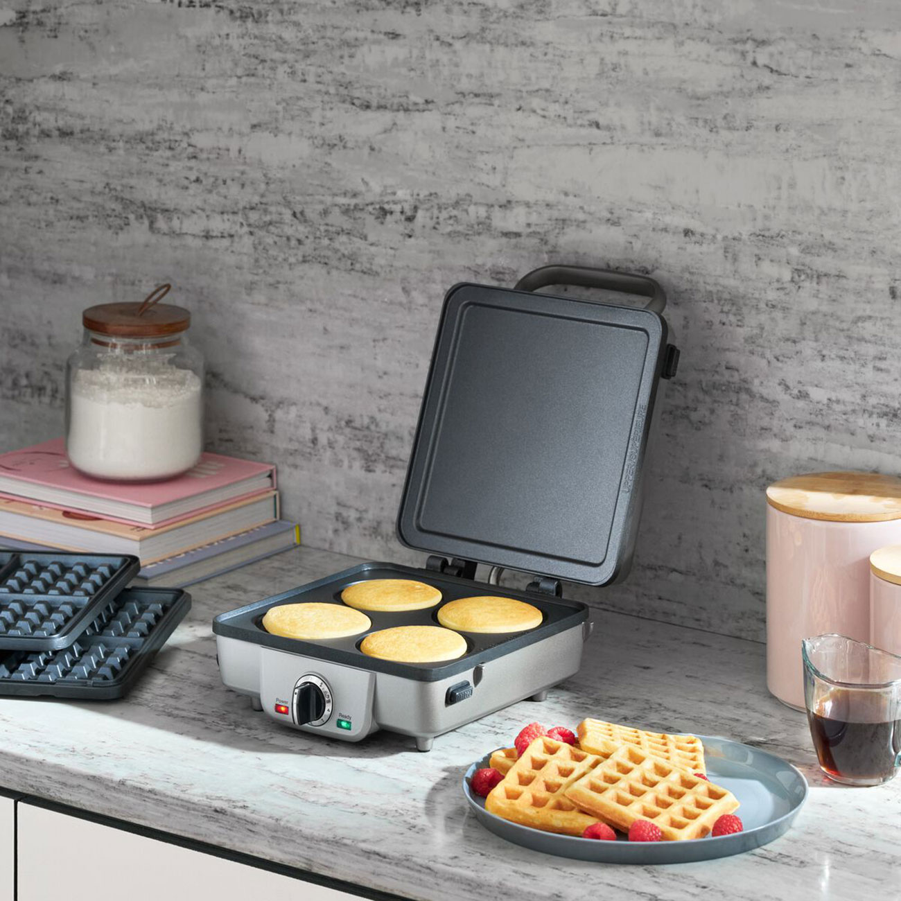 Cuisinart Belgian Waffle Maker with Pancake Plates - WAF-300NAS