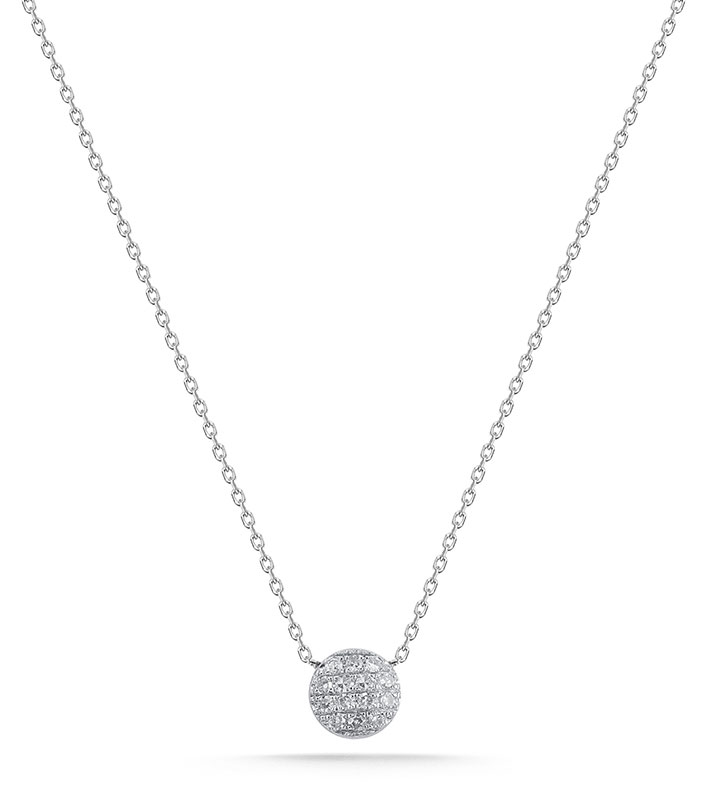 Dana Rebecca Designs Lauren Joy Mini Disc Necklace 18
