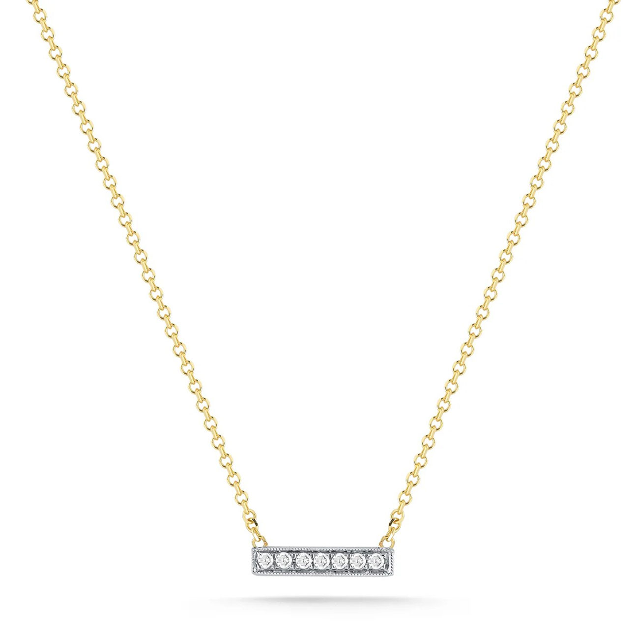 Dana Rebecca Designs Sylvie Rose Bar Necklace 16 in 14K Yellow Gold 440$